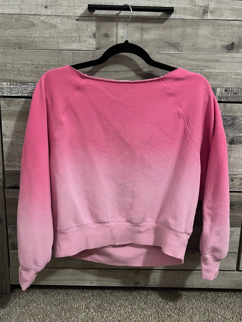 PINK Victoria's Secret Pink Ombre Off-Shoulder Sweater